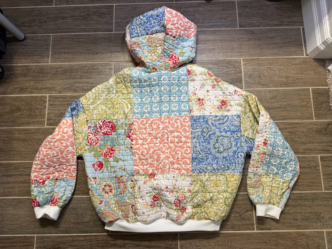 Cozy Patchwork Quilt Hoodie
