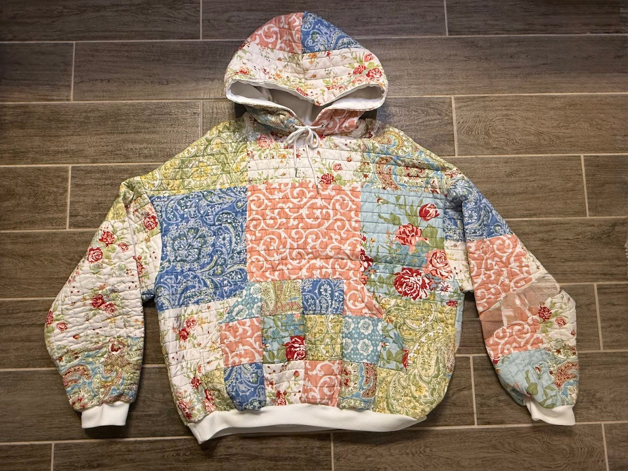 Cozy Patchwork Quilt Hoodie