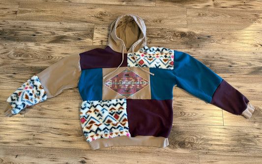 Pendleton Patchwork Hoodie